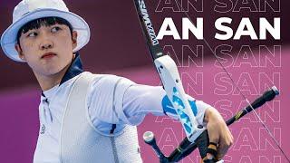 Olympic Champion An San shooting highlights | #ArcheryatTokyo