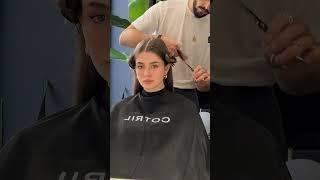 Beautiful Lob line bob hair cut styles || Transformation #haircut #beautiful #hairshorts #bobcut