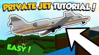 How to make a PRIVATE JET in Build a Boat!