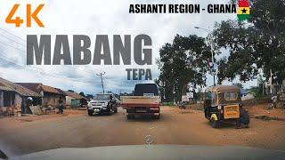 Mabang Tepa Drive Tour in the Ahafo Ano North Ashanti Region of Ghana 4K