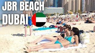 [4K] DUBAI BEACH WALK 2023 AT JBR BEACH | ONE OF THE BEAUTIFUL BEACH IN THE WORLD