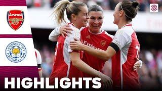 Arsenal vs Leicester City | Highlights | FA Women's Super League 21-04-2024