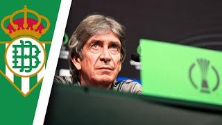 PELLEGRINI confía en la clasificación del BETIS | Rueda de prensa Conference League