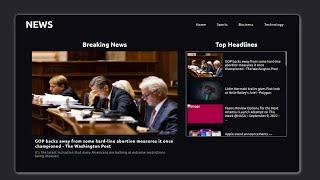 Create your own News Website using HTML CSS JavaScript