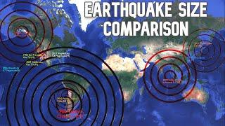 Biggest Earthquake Comparison On The Earth 