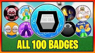 How to get ALL 100 BADGES in SLAP BATTLES  || Roblox