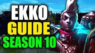 SEASON 10 EKKO GAMEPLAY GUIDE - (Best Ekko Build, Runes, Playstyle) - League of Legends