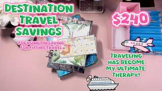 ️️Saving for the ULTIMATE destination vacation ️️ $240 in Cash Envelopes with Savings Challenges