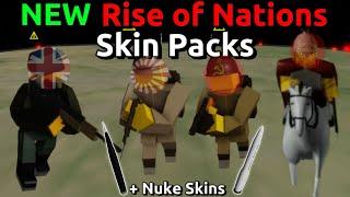 ROMAN EMPIRE, British Modern, Japanese WW2, Russian WW2. Skin Packs in Rise of Nations