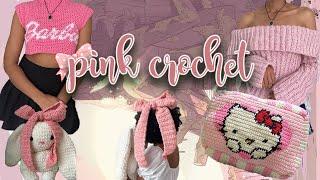  Pink Crochet: Coquette, Barbie, Hello Kitty 