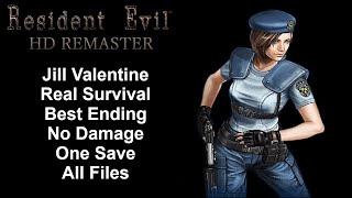 Resident Evil Remaster HD - Jill - Real Survival/No Damage Walkthrough (PC)