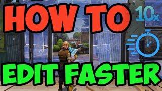 Fortnite | How To Edit Faster | Fortnite PC Tutorial | ONLY FOR PC