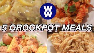 5 EASY FAVORITE CROCKPOT MEALS FOR WW (WEIGHT WATCHERS) BLUE PLAN!