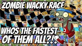 Who's the Fastest Zombie?!? Captain Hack Wacky Race Qualifying Round - Plants vs Zombies 2 Epic MOD