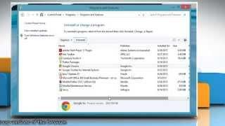 How to Uninstall Google™ Chrome from Windows® 8.1 PC