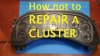 Watch this before repairing your GM cluster.