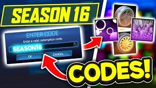 SEASON 16 Redeem Codes! In Rocket League