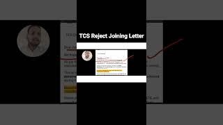 TCS Reject Joining Letter | Joining Documents Status Incomplete | Cut-off Date | One Connect Session