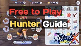 Ragnarok X Next Generation Hunter Free to Play guide (English Sub)