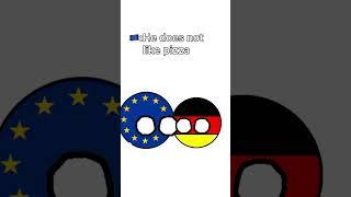 Germany is not eating Italian food#countryballs #animation #food #country #Italy #Germany #europe