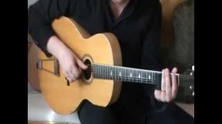 Open G slide blues on a 1936 guitar!