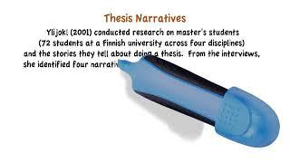 Thinking about writing a thesis or dissertation?