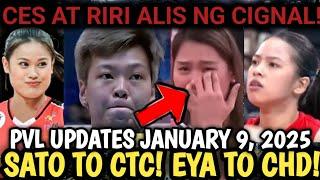 PVL UPDATES TODAY JANUARY 9, 2025! CES AT RIRI UMALIS NA NG CIGNAL! EYA LAURE PAPALIT? #pvl2025