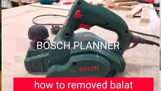 how to do electronic planer blade replacement\\bosch planer