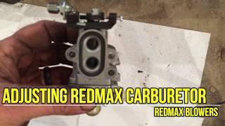 Redmax Carburetor adjustment on some handheld and backpack blowers and trimmers