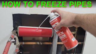 Freeze Pipes ON PURPOSE! Pipe freezing Kit How To