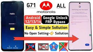 All Moto FRP Bypass Android 12 / 13 / 14 Without PC | Moto G71 5G FRP Bypass Android 12 | Moto G71