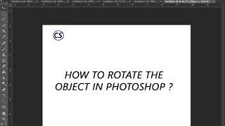 How to rotate object in photoshop