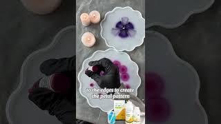 How to make 3D epoxy flower with @artline-resin ?