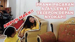 PRANK TELPONAN ALAY SAMA PACAR DISAMPING NYOKAP | SAMPE DIJAMBAK DAN DISURUH PUTUSIN PACAR