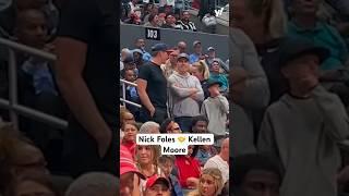 Nick Foles and new Eagles OC Kellen Moore chooping it up at Arizona-Clemson game 