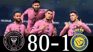 FC 24 -MESSI RONALDO NEYMAR & MBAPPE | ALL STARS |  Al Nassr Vs Inter Miami