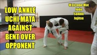 LOW ANKLE UCHI MATA AGAINST BENT OVER OPPONENT