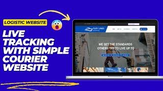 How to Create Courier Logistic Delivery Shipping Website with Tracking Code & Simple Admin Dashboard