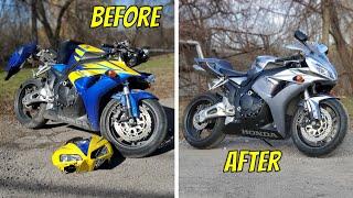 2006 Honda CBR 1000RR WRECKED Bike Restoration (Start-Finish)