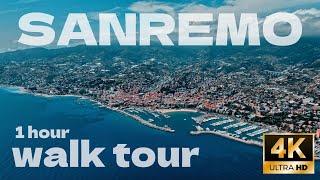  Sanremo, Liguria Walking Tour (with captions) - 4K