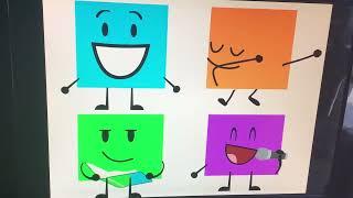 I added faces, arms and legs to the squares from 4 Square (Treehouse TV).