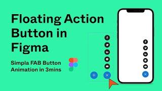 Design a Floating Action Button in Figma | easy animating FAB Button with interactive component.