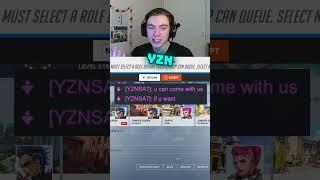 Bro YZNSA smells GM4 accounts like a shark smells blood #overwatch #overwatch2 #twitch #kraandop