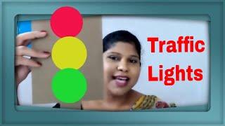 Traffic lights Punchi Pancho Brain Development Activities in Sinhala Pre School wasana Teacher