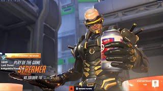 44 ELIMS!IDDQD - 6V6 SOLDIER:76 GAMEPLAY! OVERWATCH 2 SEASON 14