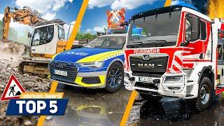 LS22: Diese Top 5 Mods stellen mehr Jobs im Farming Simulator dar! Feuerwehr, Baustelle, Polizei