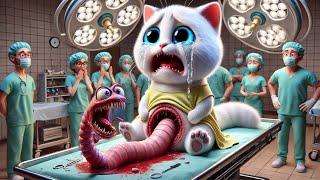 Kitten turns into Worm Parasite  after Dirty Candy  #ai #story #cat #aicat