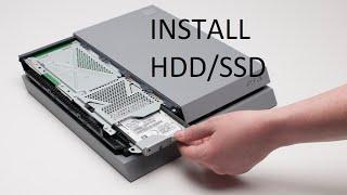 How to install hdd/ssd on ps4 first model