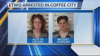 2 arrested in Coffee City after drug paraphernalia found during expired registration stop