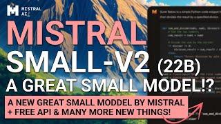 Mistral Small-2 (Fully Tested) : This NEW SMALL Model is GREAT! (w/ Free API & Beats Llama-3.1)